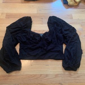 🎈NWOT Wild Fable Puff Sleeve Crop top